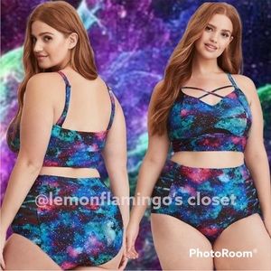Torrid galaxy strappy bikini swimsuit 2x/3x